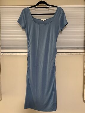 Short Sleeve Bodycon Midi Dress